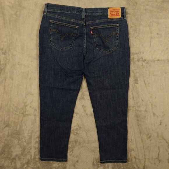 Levi's jeans Boyfriend high rise crop women's 32 blue denim red tab - Picture 9 of 14